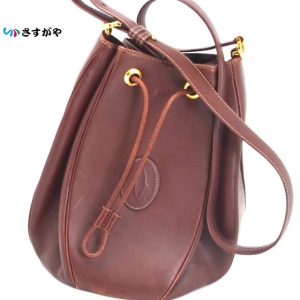 Cartier カルティエ マスト 巾着 ショルダーバッグ