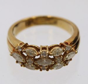 K18 18金 リング　ダイヤモンド