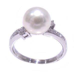 プラチナ　Pt900 パール付きリング