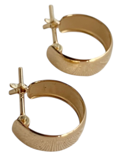 18金4×10mm ピアス ゴールド K18