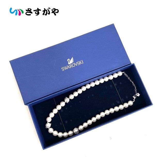 SWAROVSKI スワロフスキー フェイクパール ネックレス