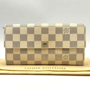 LOUIS VUITTON ルイヴィトン ダミエ・アズール ポルトフォイユ・サラ 長財布 査定無料 高価買取｜前橋市亀里町