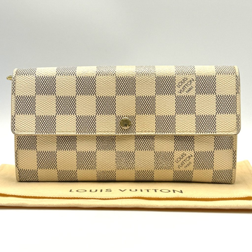 LOUIS VUITTON ルイヴィトン ダミエ・アズール ポルトフォイユ・サラ 長財布 査定無料 高価買取｜前橋市亀里町