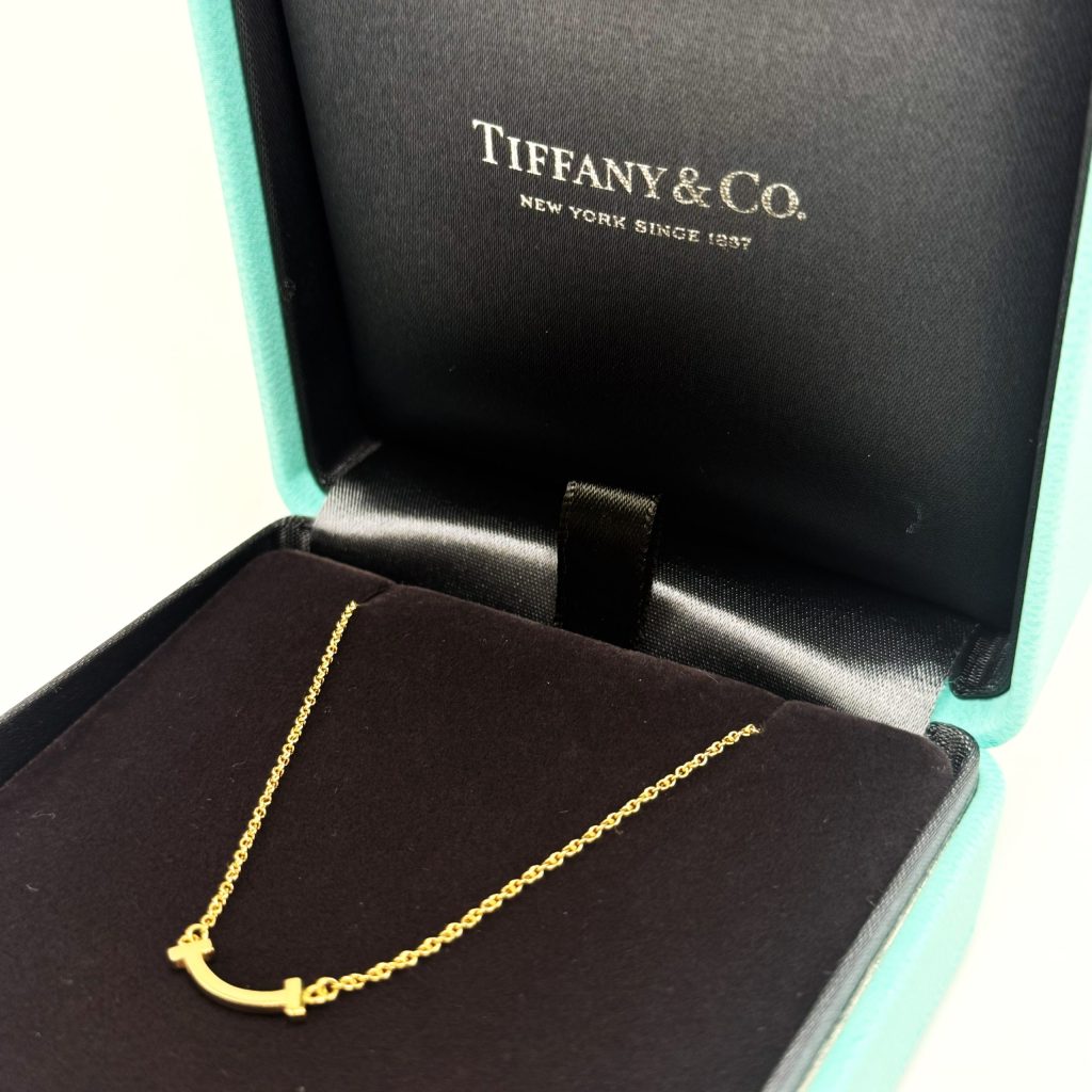 TIFFANY & Co. ティファニー  Tスマイル ペンダント ミニ 18金 YG 高価買取｜前橋市小相木町