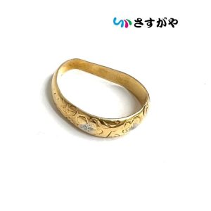 K18 750 金 ゴールド リング 破損 アクセサリー