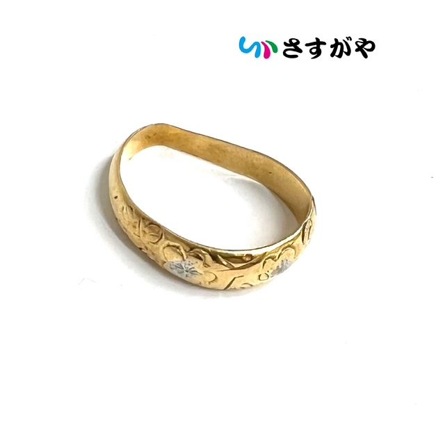 K18 750 金 ゴールド リング 破損 アクセサリー