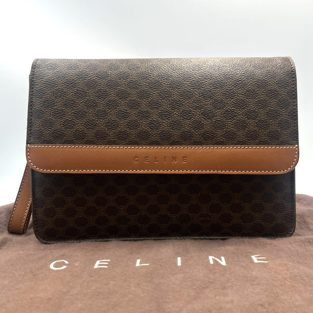 CELINE セリーヌ マカダム柄 セカンドバッグ 査定無料 高価買取｜前橋市総社町