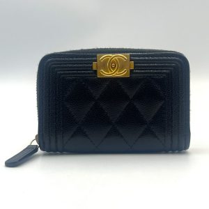 CHANEL シャネル ボーイシャネル コインケース キャビアスキン ジップ 高価買取｜前橋市石倉町