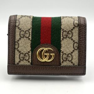 GUCCI オフィディア シェリーライン GGスプリーム 二つ折り財布 ウォレット 査定無料 高価買取｜前橋市古市町