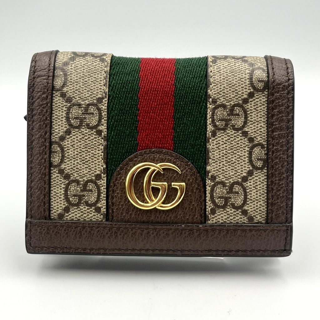 GUCCI オフィディア シェリーライン GGスプリーム 二つ折り財布 ウォレット 査定無料 高価買取｜前橋市古市町