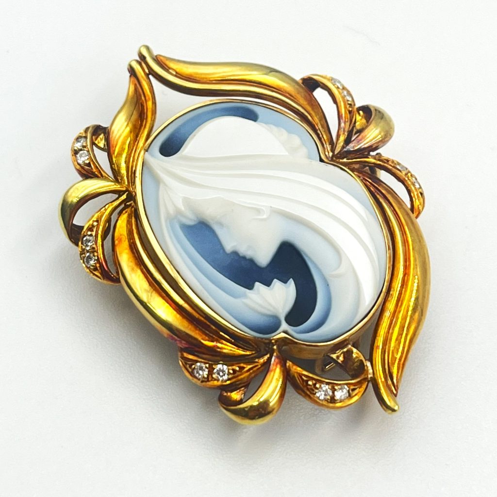 18金（K18）カメオブローチ 査定無料 高価買取｜前橋市青柳町