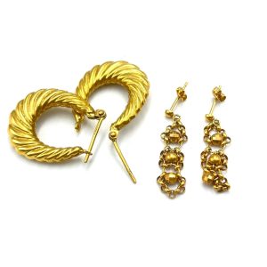 18金（K18） フープピアス デザインピアス 査定無料 高価買取｜前橋市表町