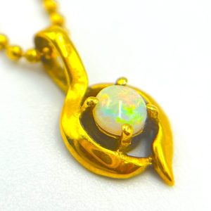 18金 オパール ネックレス K18 ペンダントトップ ジュエリー 査定無料 高価買取｜前橋市天川町
