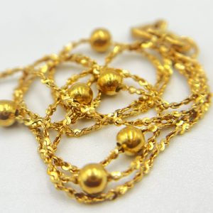 18金 K18 ブレスレット デザインブレスレット ゴールド YG 貴金属 査定無料 高価買取｜前橋市文京町