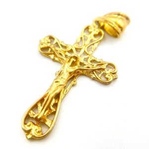 18金 K18 クロスペンダントトップ YG ゴールド 査定無料 高価買取｜前橋市箱田町