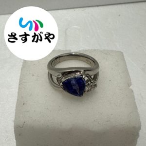 Pt900 タンザナイト ダイヤ リング