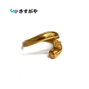 K18 750 ゴールド 金 リング 指輪 破損有り アクセサリー