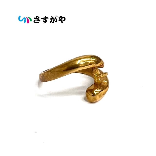 K18 750 ゴールド 金 リング 指輪 破損有り アクセサリー