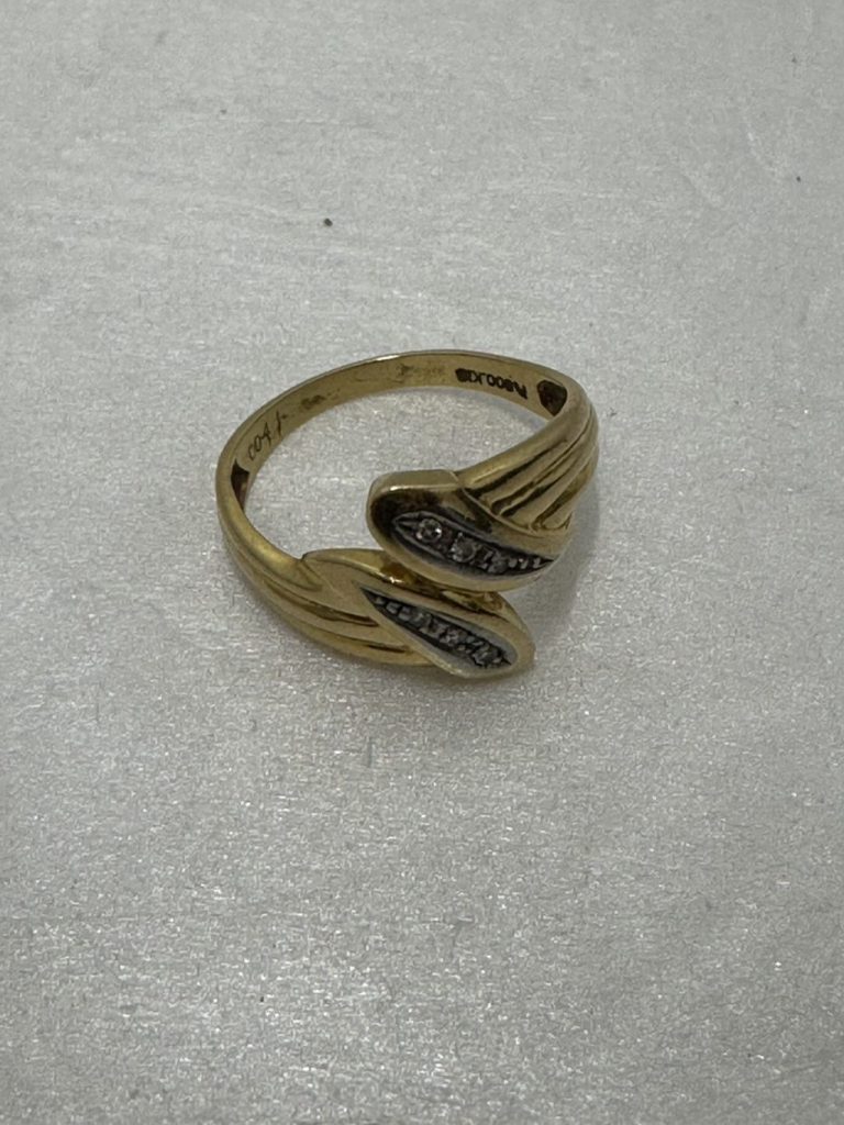 K18とPt900 リング