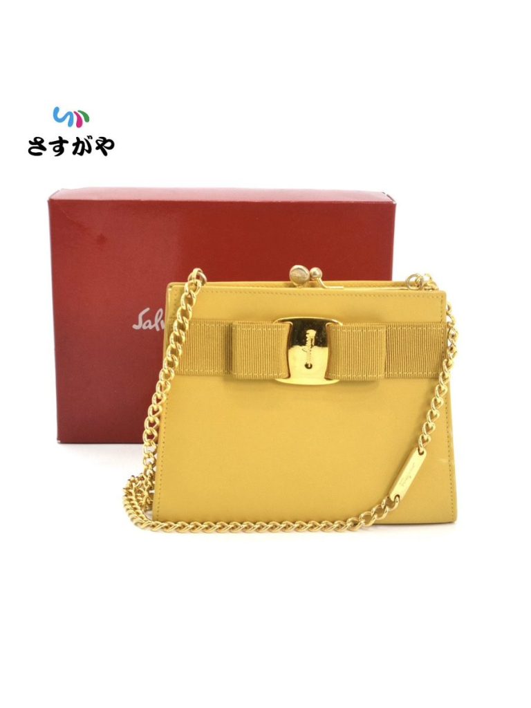 フェラガモ ヴァラ・リボン 2WAYチェーンショルダーバッグ