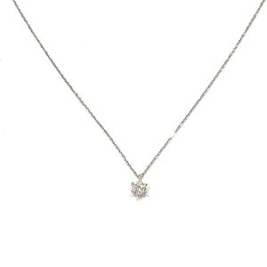 K18WG ダイヤモンド ネックレス