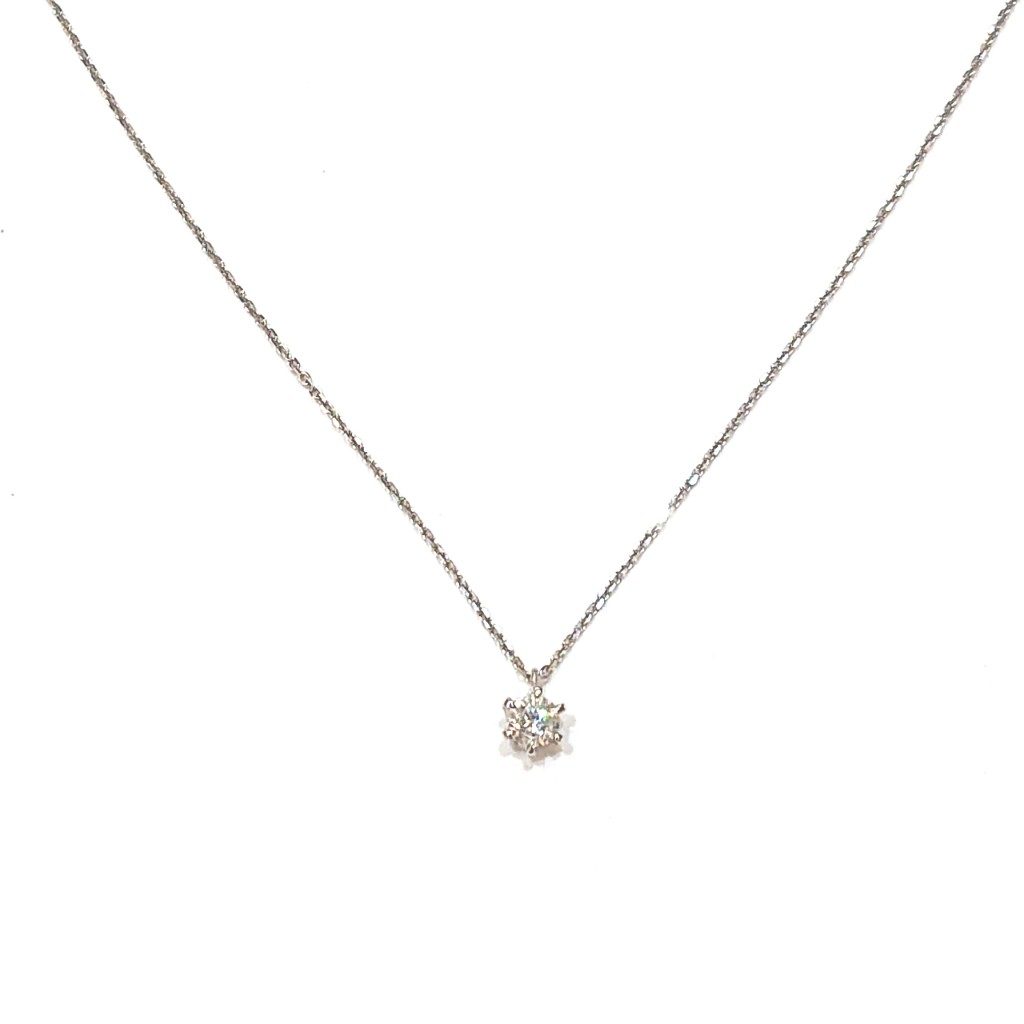 K18WG ダイヤモンド ネックレス