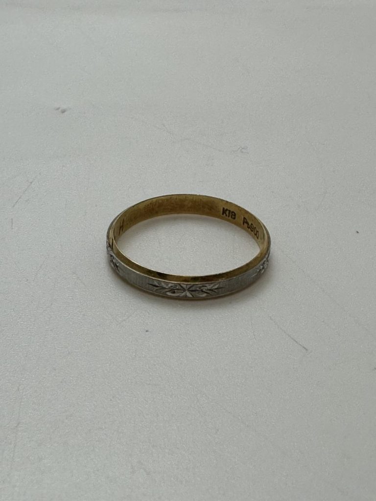 K18 Pt900 コンビリング