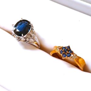 【K18 Pt900 まとめ】18金・プラチナ900・サファイア・メレダイヤ・リング・指輪・貴金属・アクセサリー