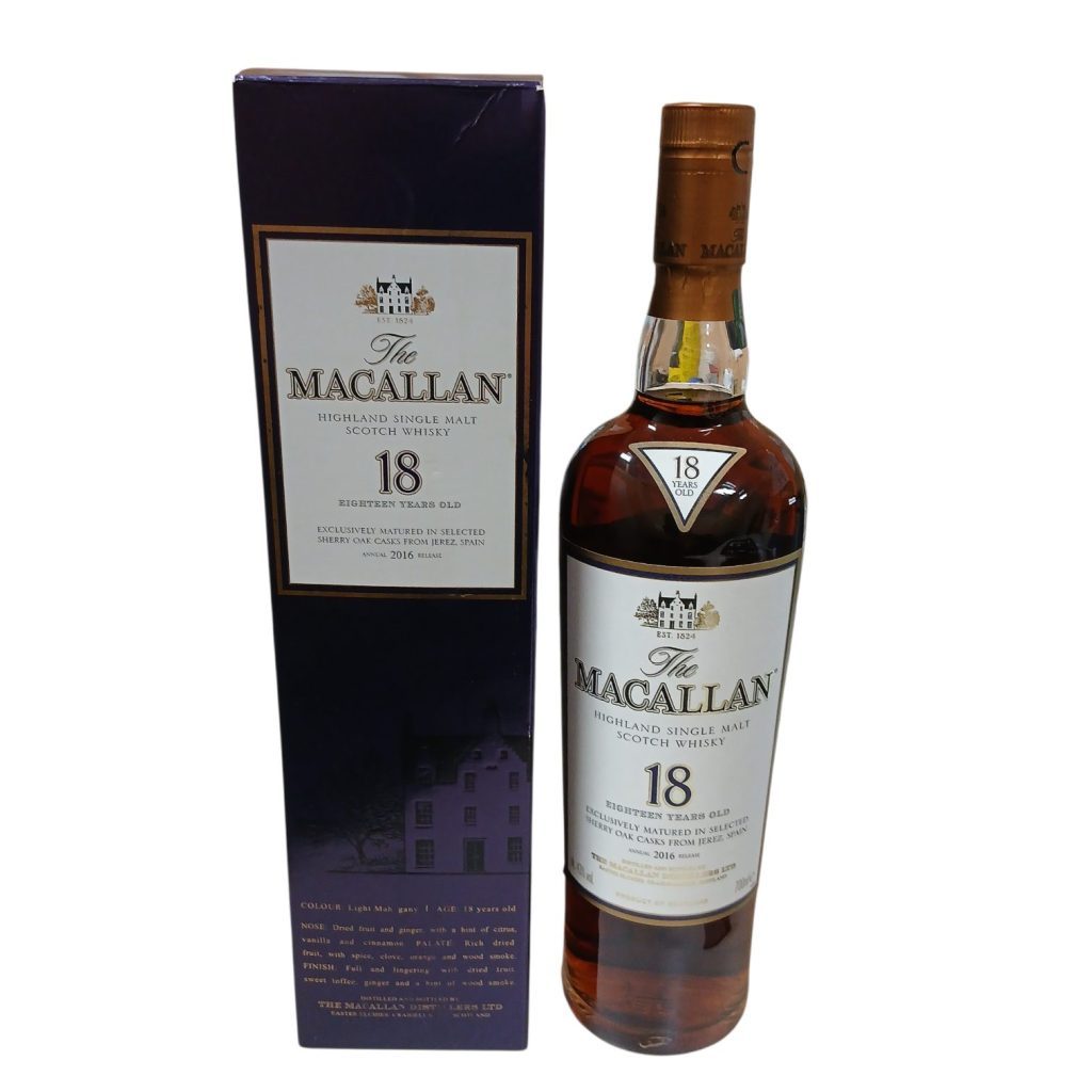 【THE MACALLAN】ザ・マッカラン18年 シェリーオーク・ウイスキー・シングルモルト・お酒