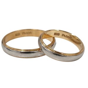 K18/Pt900 コンビリング