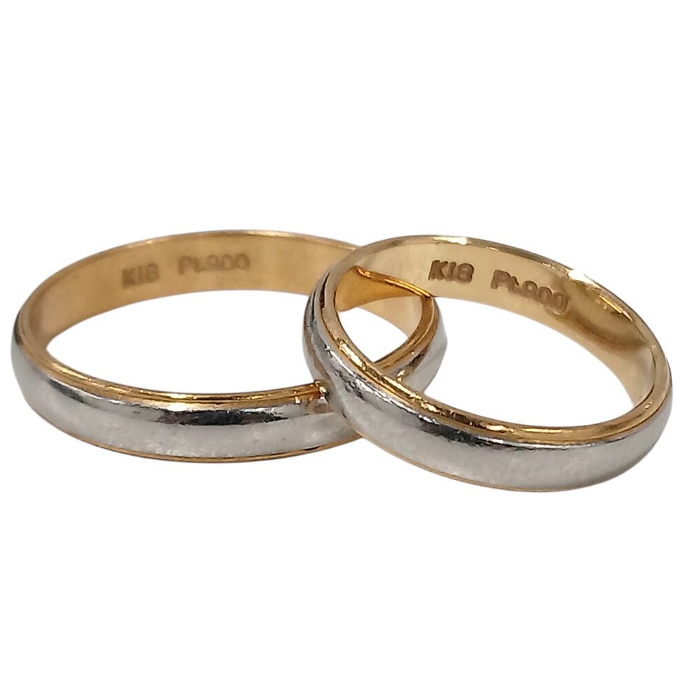 K18/Pt900 コンビリング