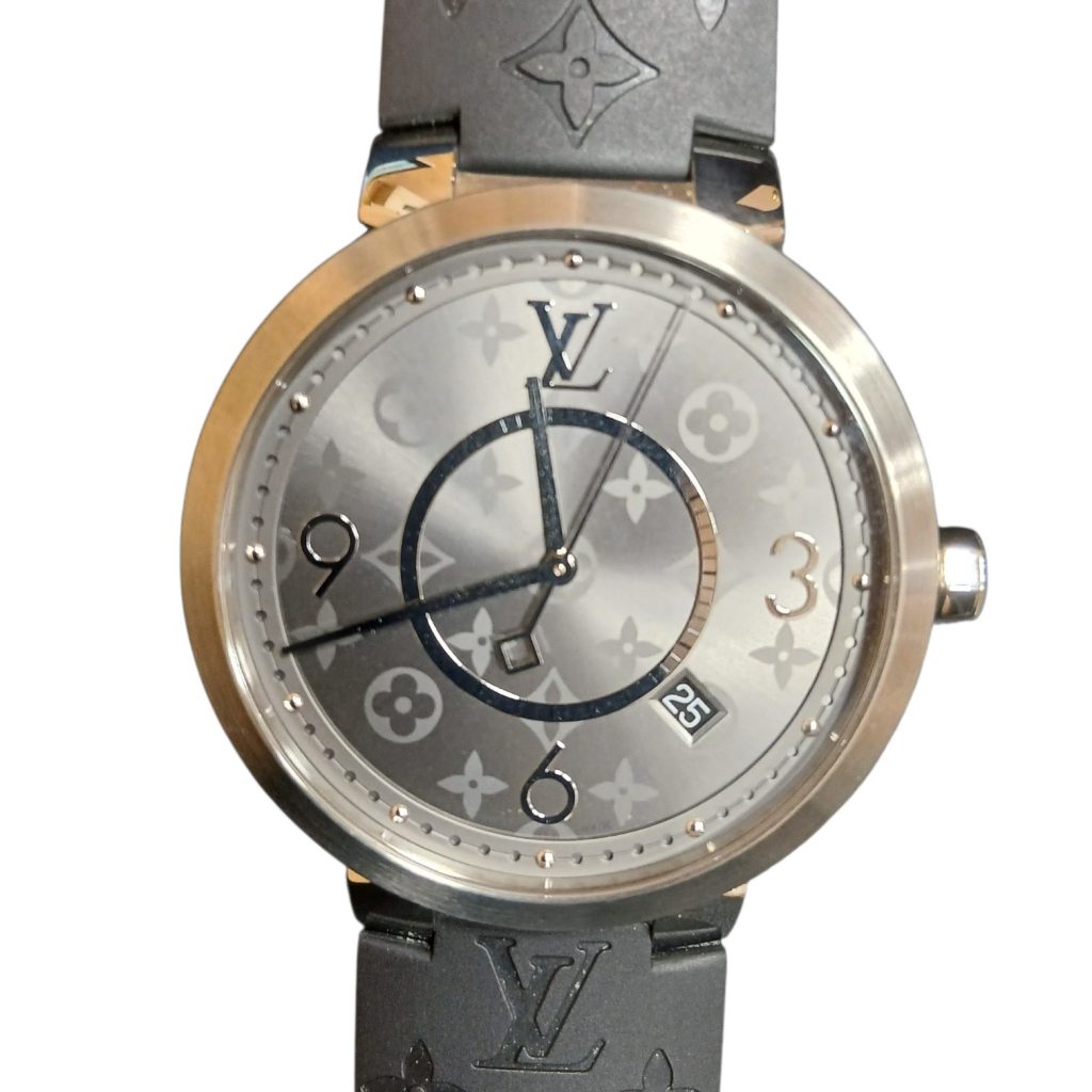 Louis Vuitton(ルイヴィトン) タンブールスリム モノグラムエクリプスGM 腕時計