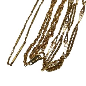 【K18 (18金)　ネックレス　まとめ/貴金属・宝石・アクセサリー・メンズ・レディース】