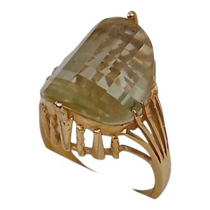 K18 レモンクォーツ リング お買取り