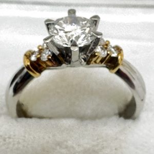 K18 / Pt900 / ダイヤモンド / リング / 金 / プラチナ