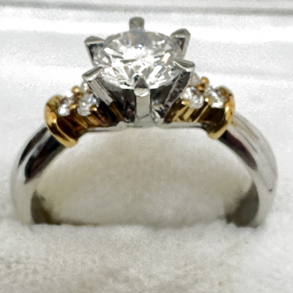 K18 / Pt900 / ダイヤモンド / リング / 金 / プラチナ