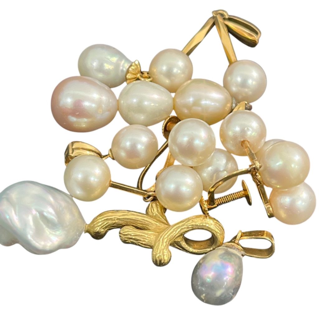 K18イヤリング / パール