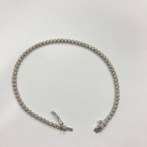 ダイヤ付きプラチナネックレス