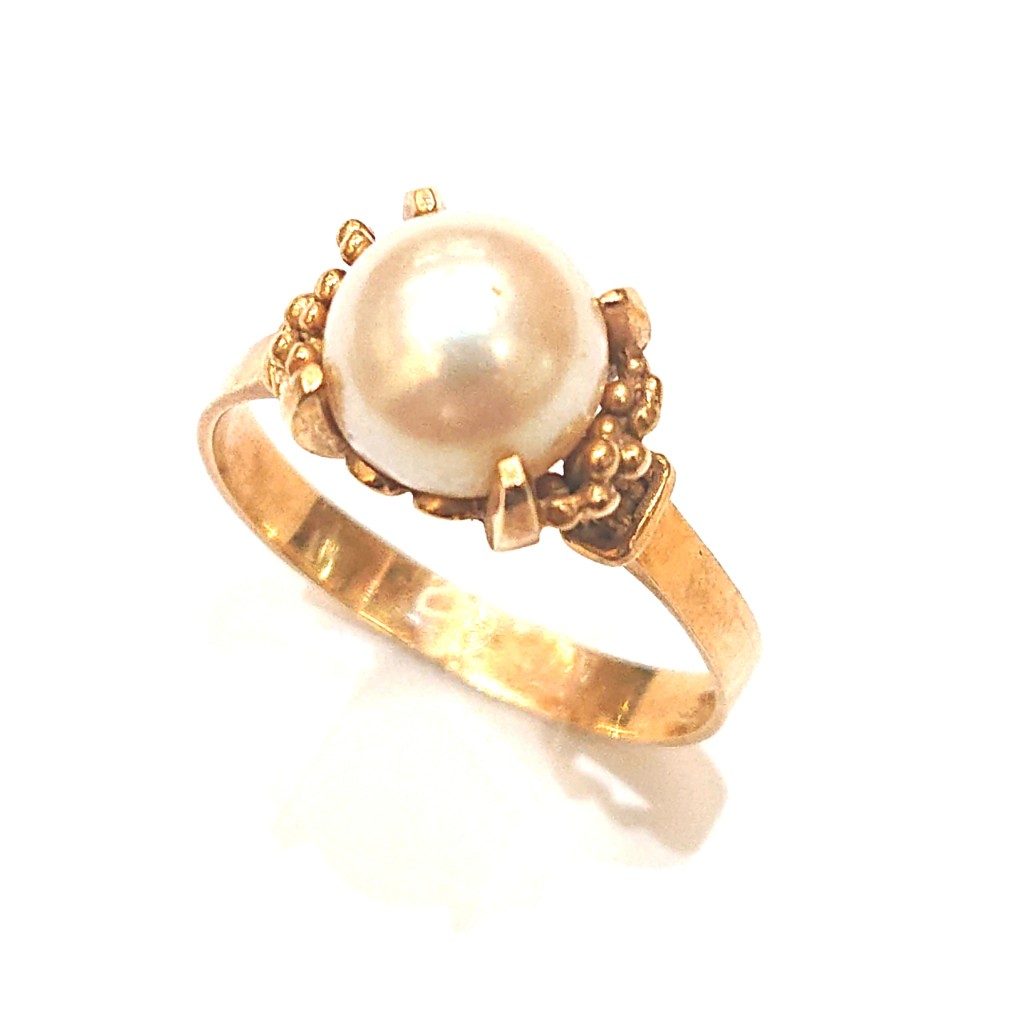 18金 パールリング