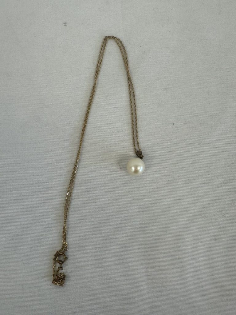 K18 パール付き ネックレス
