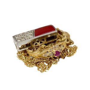 K18ブレスレット / K18リング / K18ネックレス / K18WGネックレストップ ダイヤ