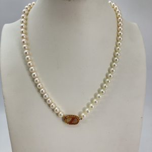 K18金具 本真珠パールネックレス