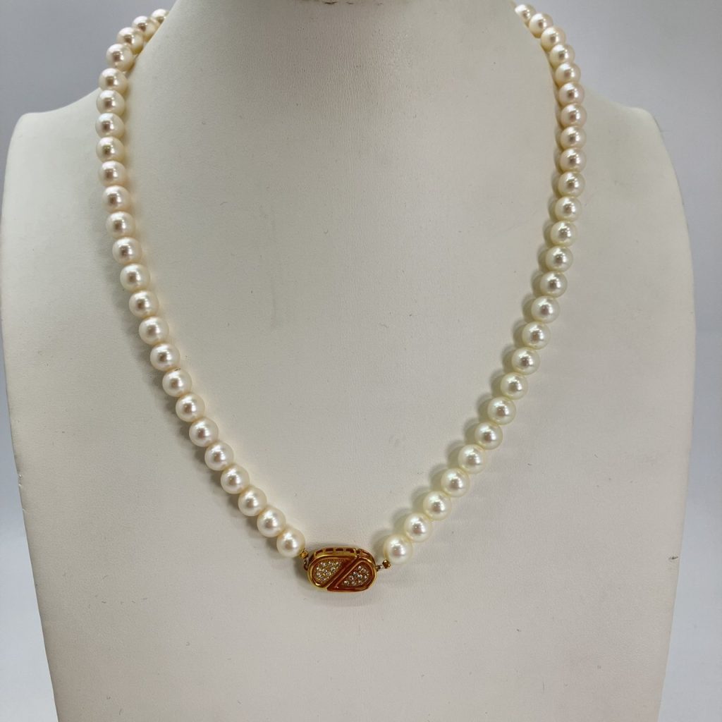 K18金具 本真珠パールネックレス