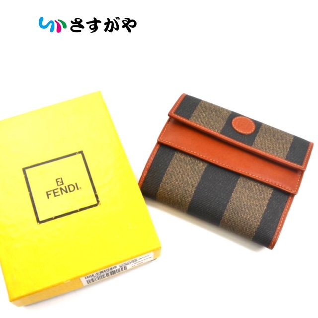 FENDI フェンディ ペカン 三つ折り財布 ブランド財布