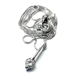 Pt900 プラチナ ネックレス ダイヤモンド