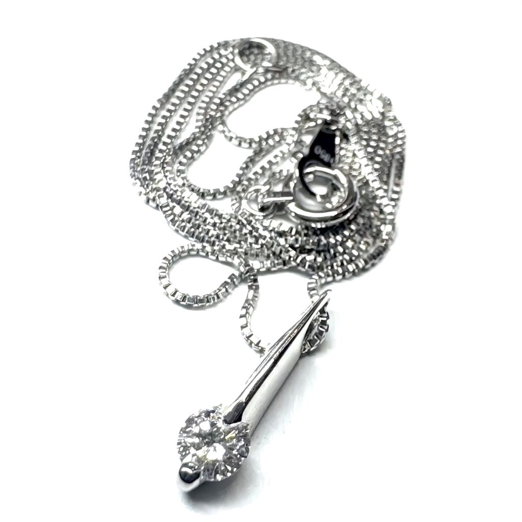 Pt900 プラチナ ネックレス ダイヤモンド