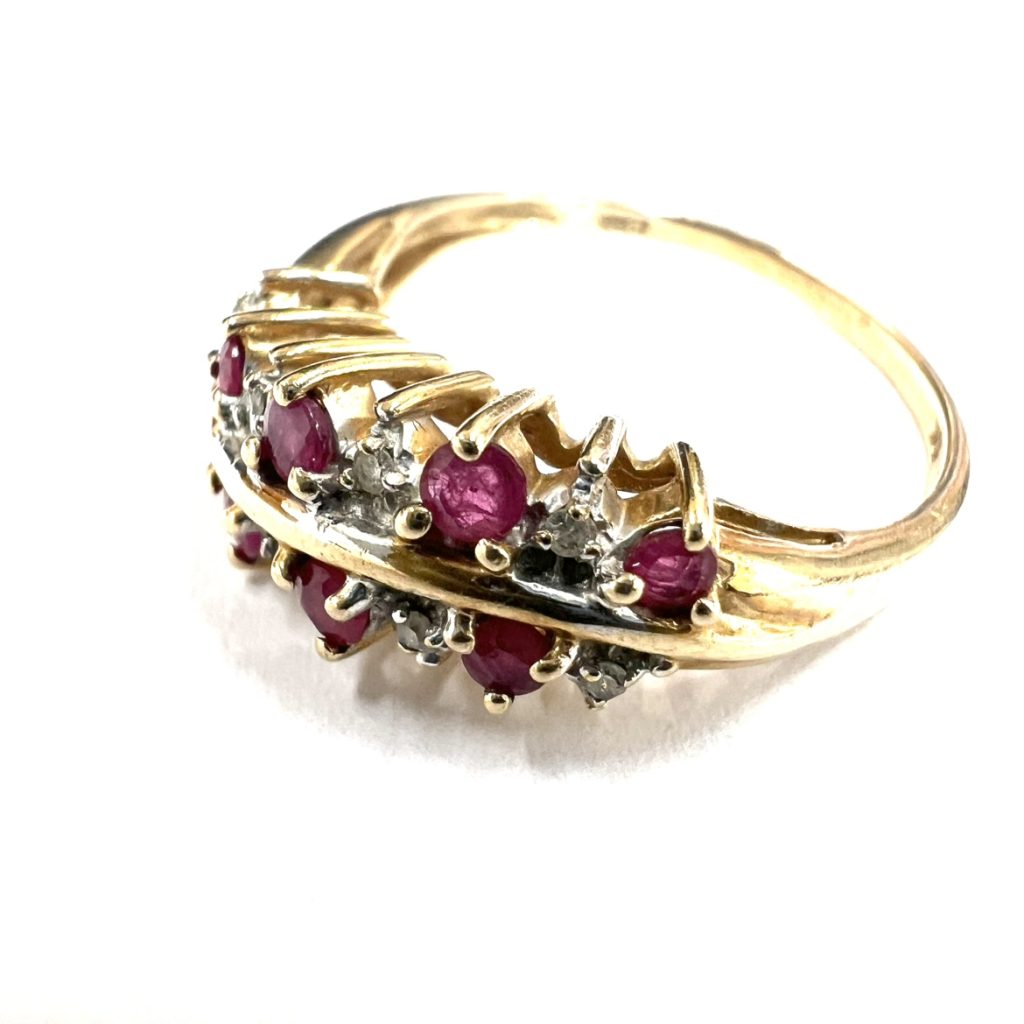 【貴金属】K18 18金 750 リング ルビー ダイヤ アクセサリー ジュエリー