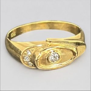 K18（18金）リング ダイヤモンド付き