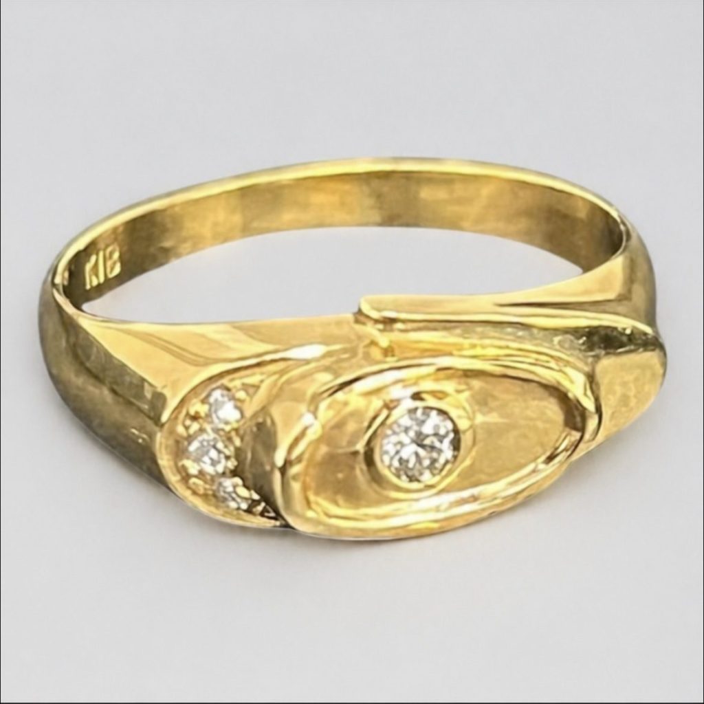K18（18金）リング ダイヤモンド付き