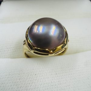 K18 18金 パール 真珠 指輪 リング